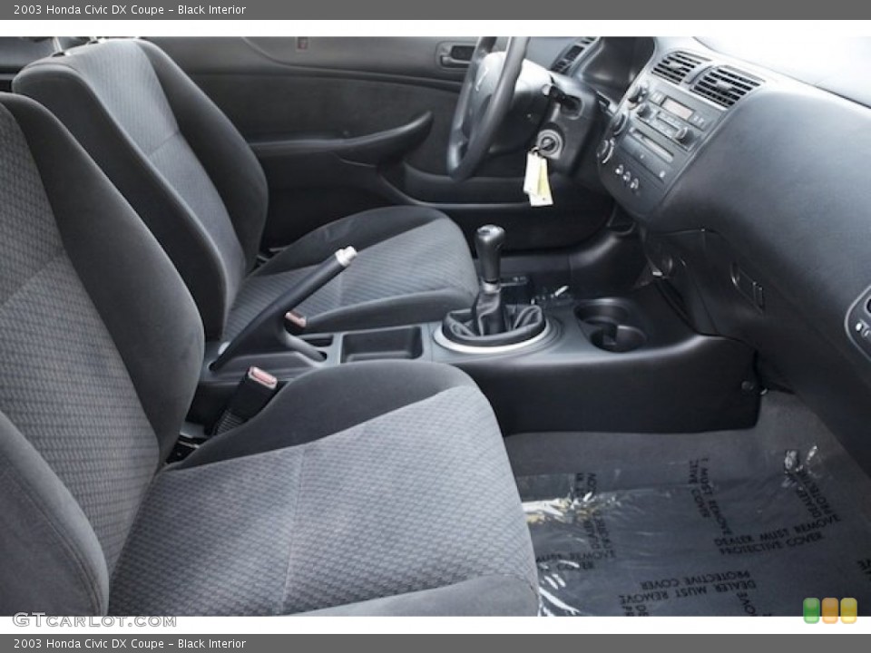 Black Interior Photo for the 2003 Honda Civic DX Coupe #75612834
