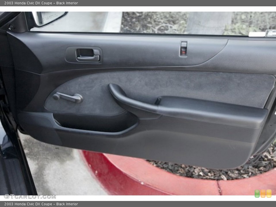 Black Interior Door Panel for the 2003 Honda Civic DX Coupe #75612939