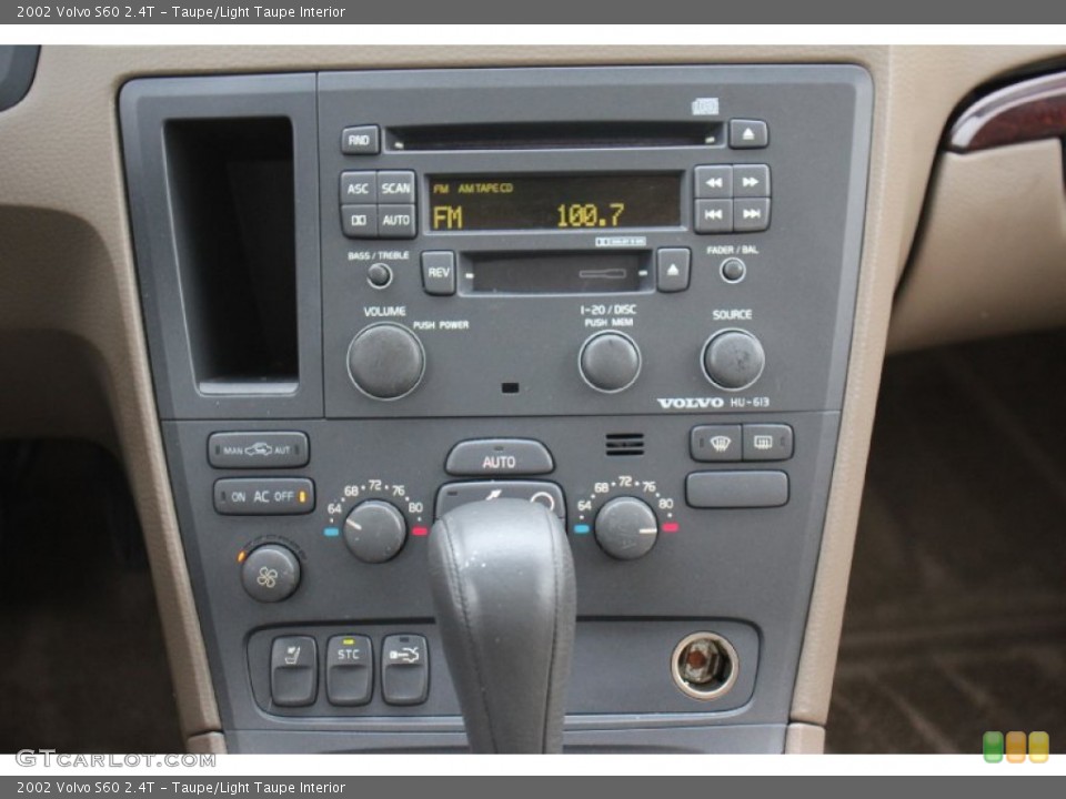 Taupe/Light Taupe Interior Controls for the 2002 Volvo S60 2.4T #75613566
