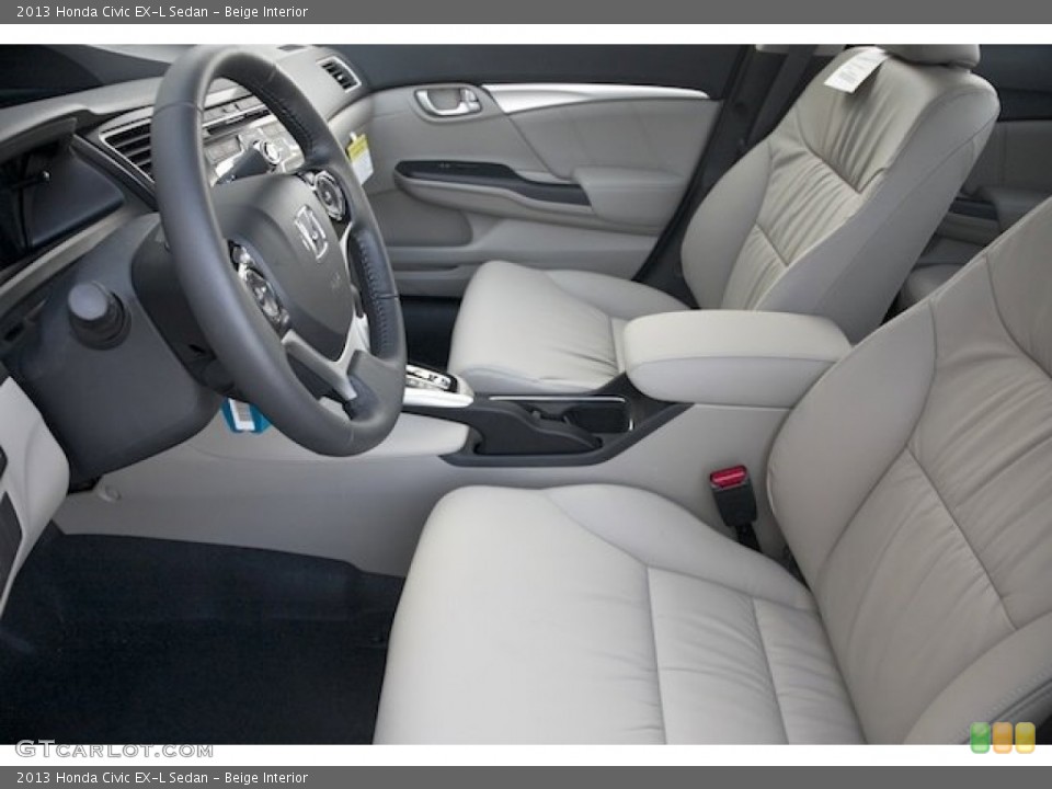Beige Interior Photo for the 2013 Honda Civic EX-L Sedan #75614697