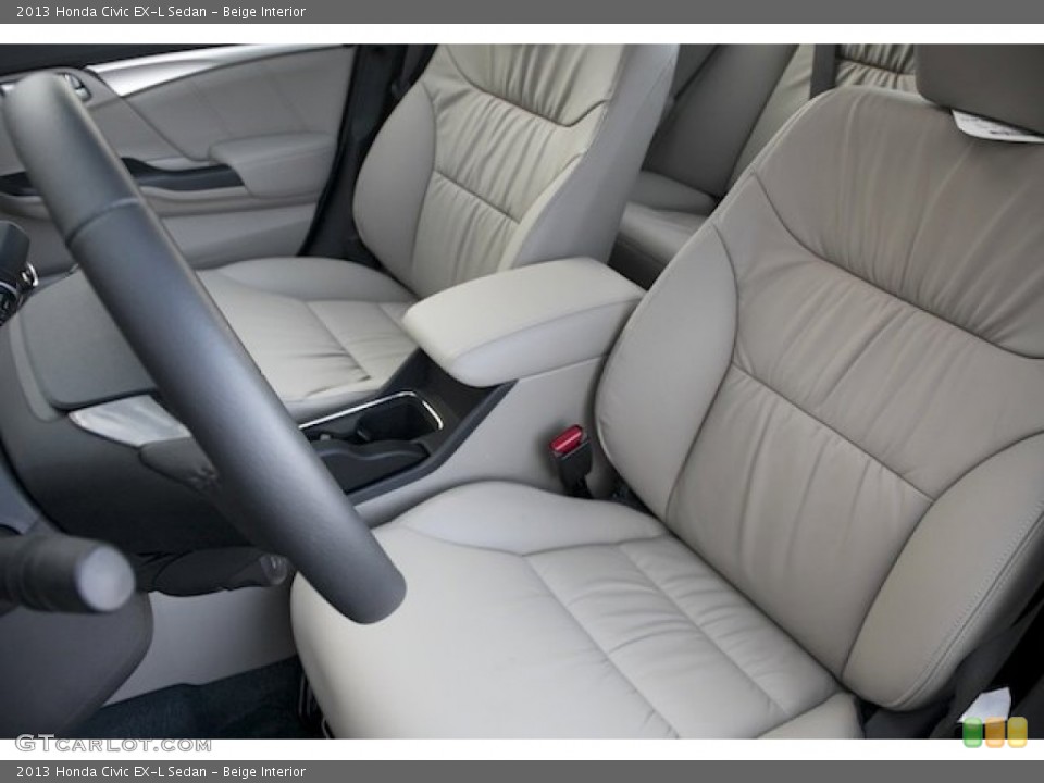 Beige Interior Photo for the 2013 Honda Civic EX-L Sedan #75614715