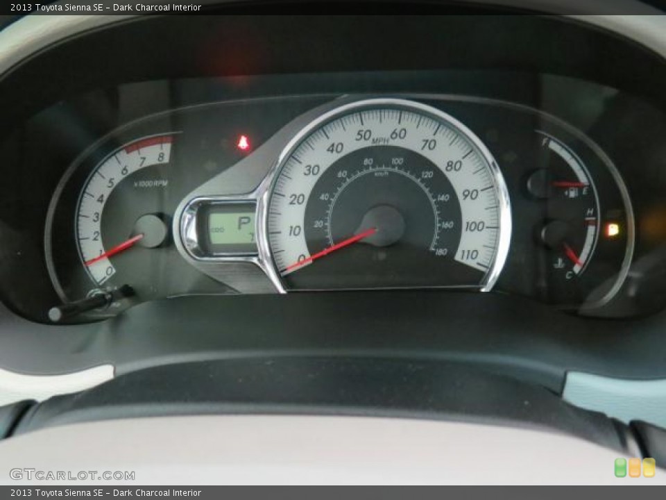 Dark Charcoal Interior Gauges for the 2013 Toyota Sienna SE #75614781