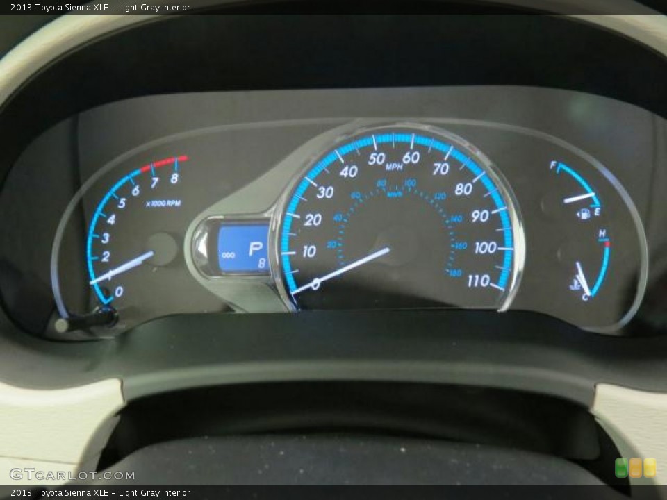 Light Gray Interior Gauges for the 2013 Toyota Sienna XLE #75615132