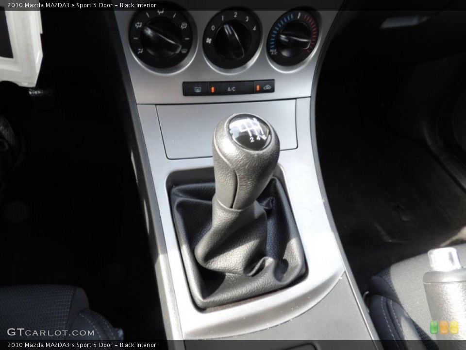 Black Interior Transmission for the 2010 Mazda MAZDA3 s Sport 5 Door #75615144
