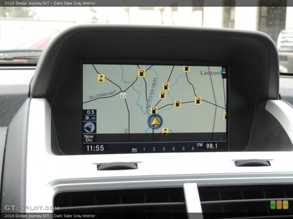 Dark Slate Gray Interior Navigation for the 2010 Dodge Journey SXT #75616114