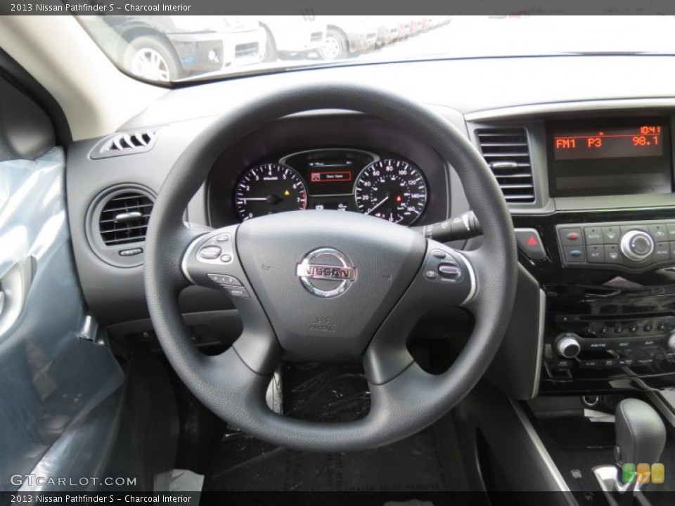 Charcoal Interior Steering Wheel for the 2013 Nissan Pathfinder S #75618915