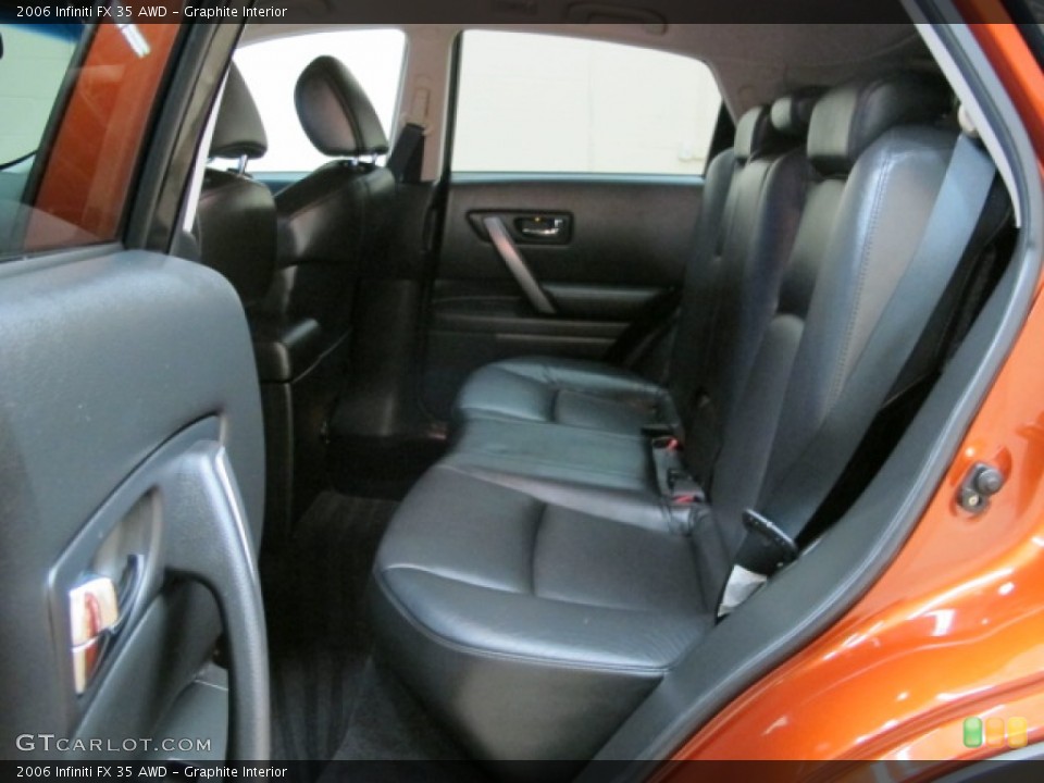 Graphite Interior Rear Seat for the 2006 Infiniti FX 35 AWD #75619113