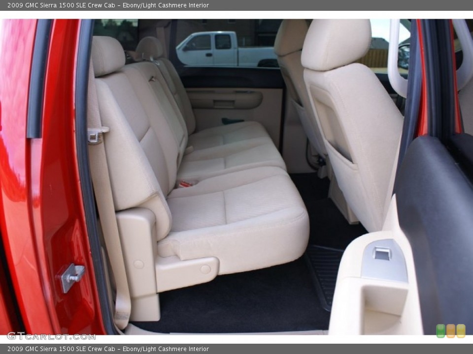 Ebony/Light Cashmere Interior Rear Seat for the 2009 GMC Sierra 1500 SLE Crew Cab #75619368