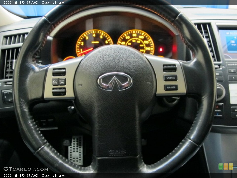 Graphite Interior Steering Wheel for the 2006 Infiniti FX 35 AWD #75619440