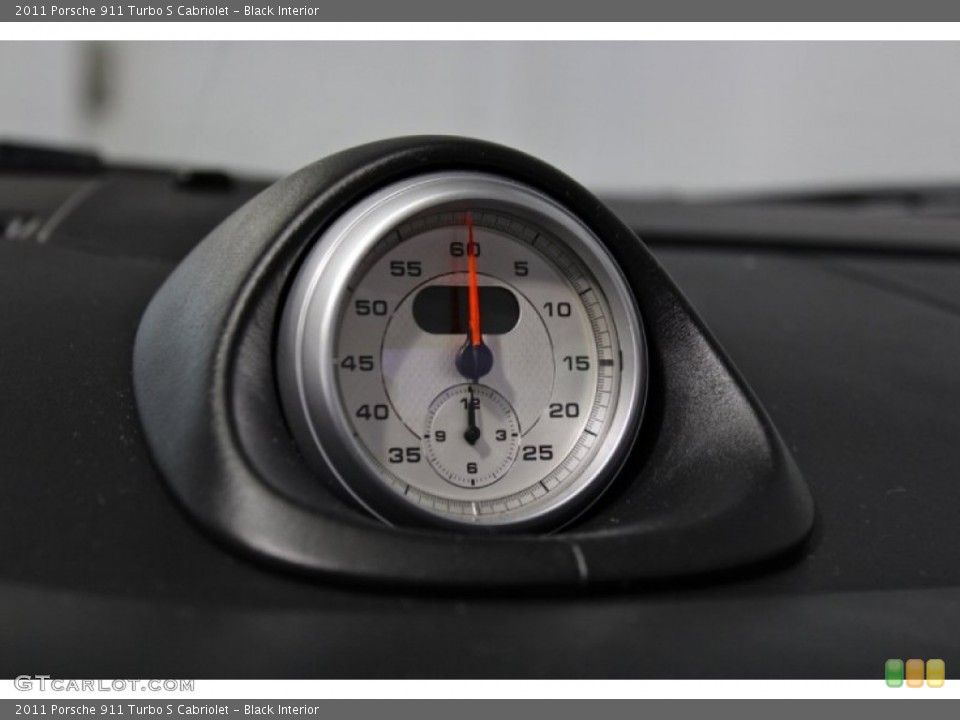 Black Interior Gauges for the 2011 Porsche 911 Turbo S Cabriolet #75620832