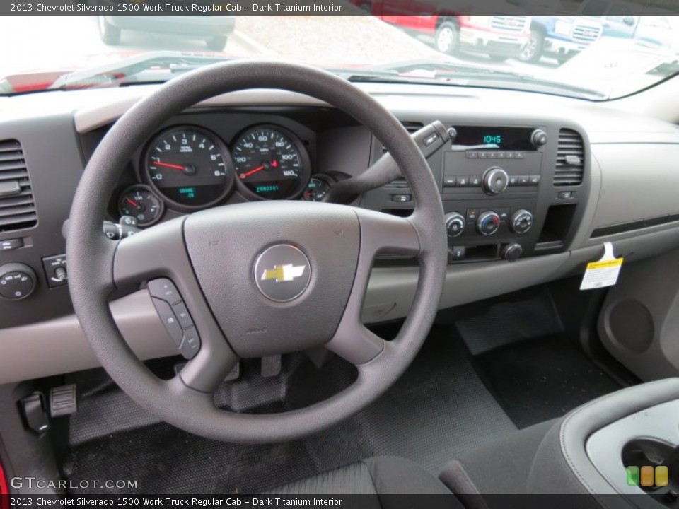 Dark Titanium Interior Dashboard for the 2013 Chevrolet Silverado 1500 Work Truck Regular Cab #75621783