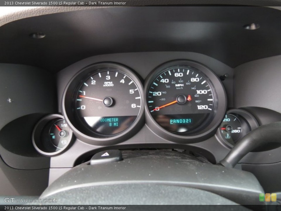 Dark Titanium Interior Gauges for the 2013 Chevrolet Silverado 1500 LS Regular Cab #75622515