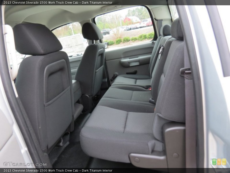 Dark Titanium Interior Rear Seat for the 2013 Chevrolet Silverado 1500 Work Truck Crew Cab #75622809