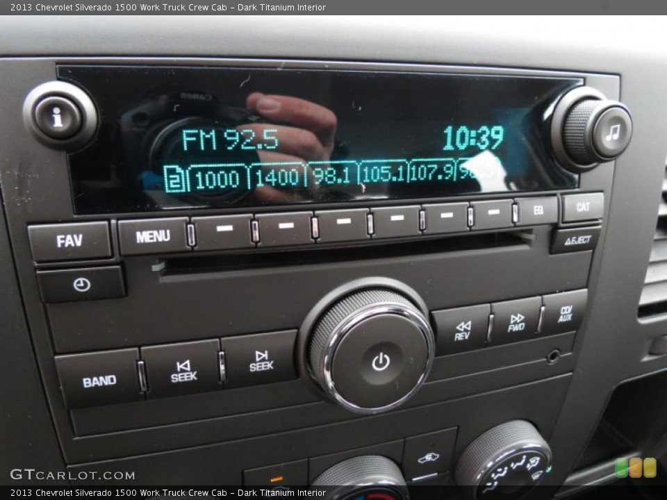 Dark Titanium Interior Audio System for the 2013 Chevrolet Silverado 1500 Work Truck Crew Cab #75622887