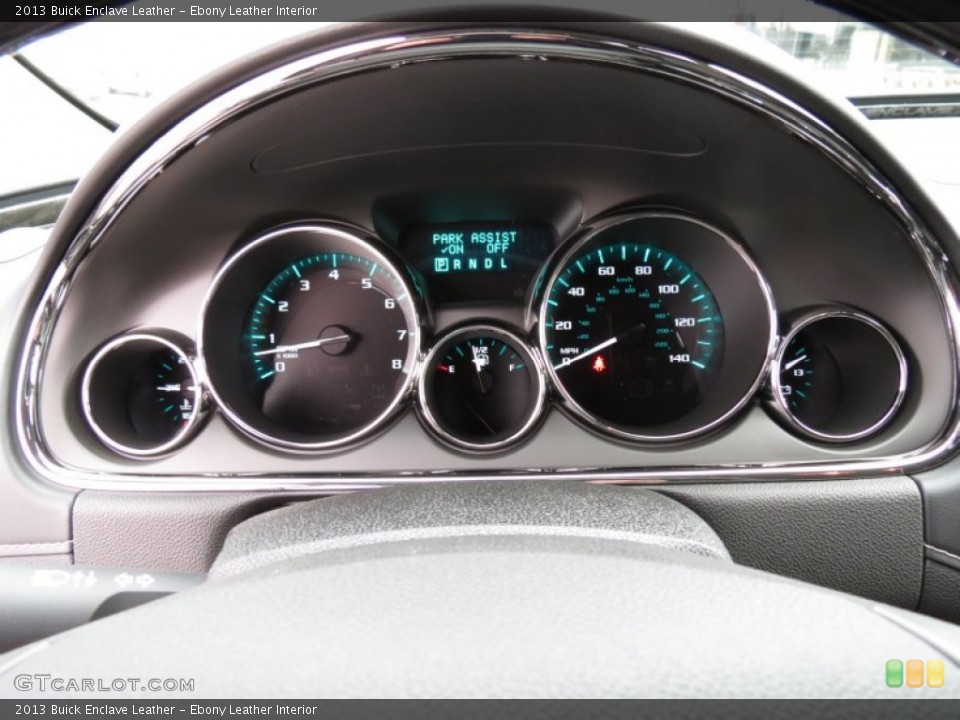 Ebony Leather Interior Gauges for the 2013 Buick Enclave Leather #75623973