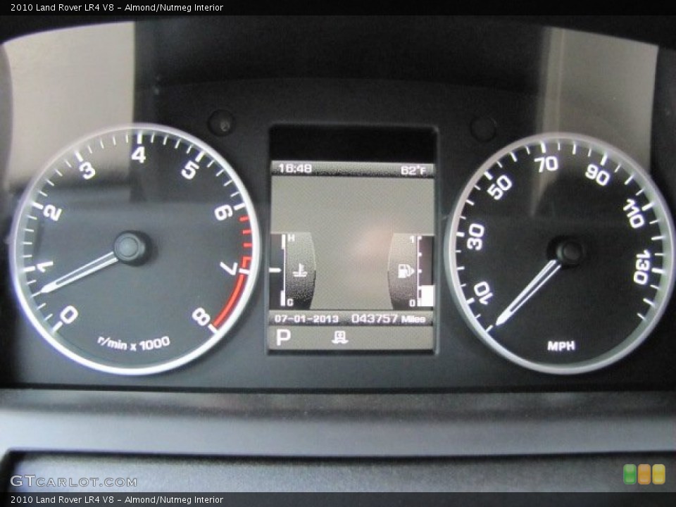 Almond/Nutmeg Interior Gauges for the 2010 Land Rover LR4 V8 #75624516