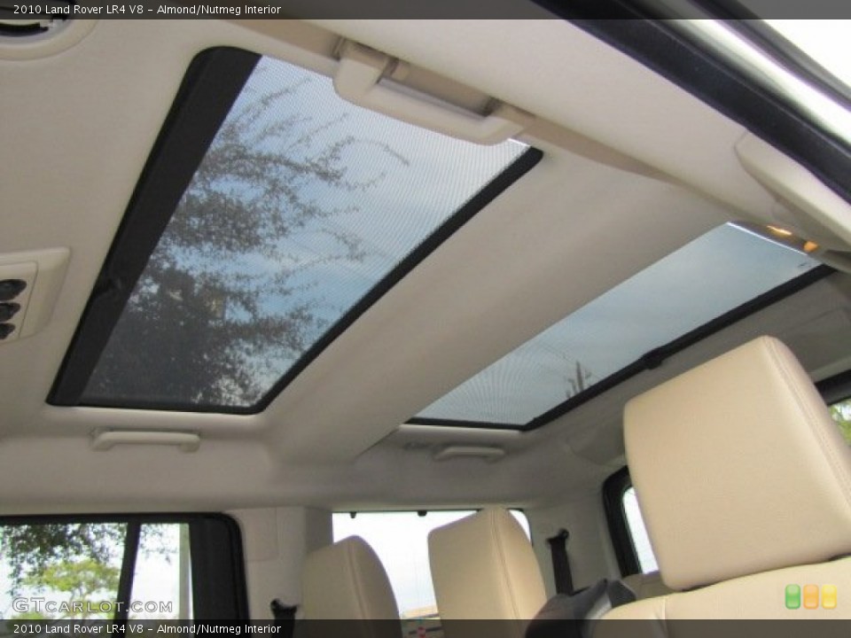 Almond/Nutmeg Interior Sunroof for the 2010 Land Rover LR4 V8 #75624870