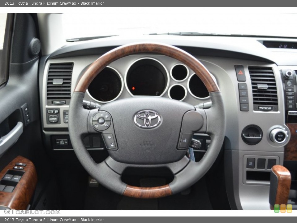 Black Interior Steering Wheel for the 2013 Toyota Tundra Platinum CrewMax #75625308