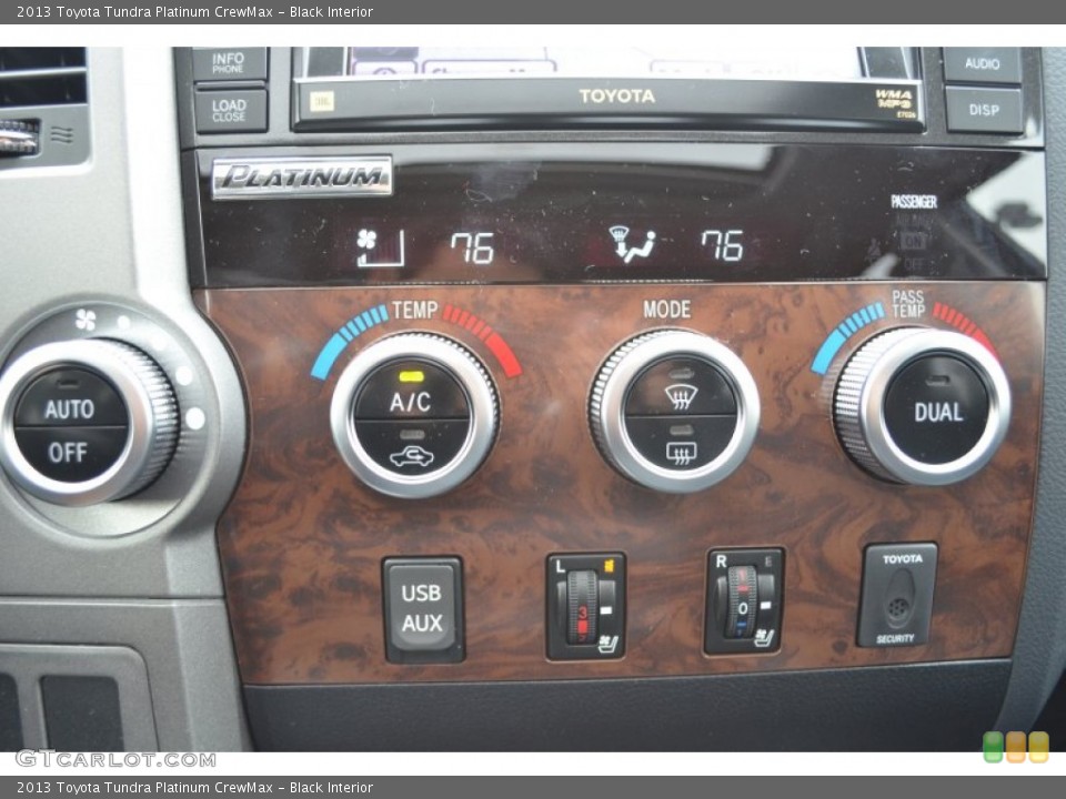 Black Interior Controls for the 2013 Toyota Tundra Platinum CrewMax #75625572