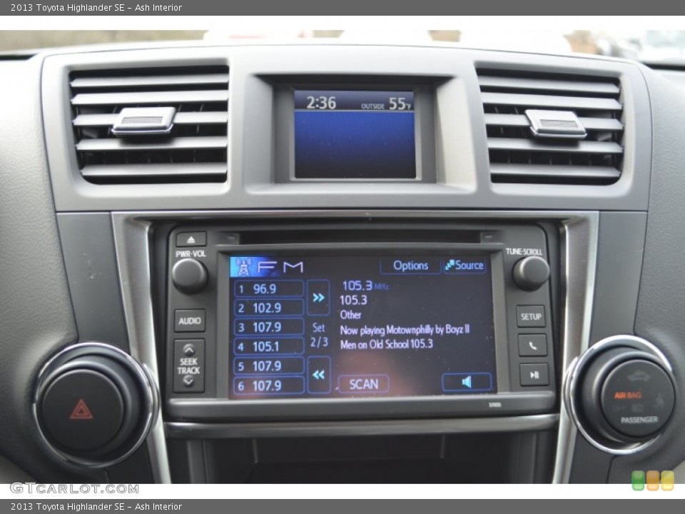 Ash Interior Controls for the 2013 Toyota Highlander SE #75626322