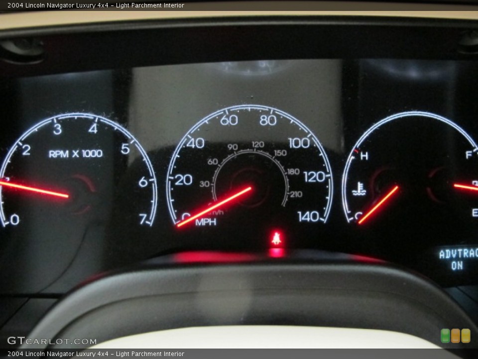 Light Parchment Interior Gauges for the 2004 Lincoln Navigator Luxury 4x4 #75626880