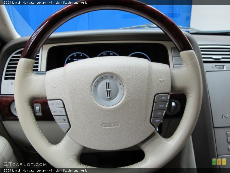 Light Parchment Interior Steering Wheel for the 2004 Lincoln Navigator Luxury 4x4 #75627025