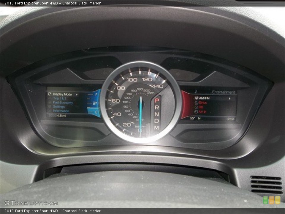 Charcoal Black Interior Gauges for the 2013 Ford Explorer Sport 4WD #75627943