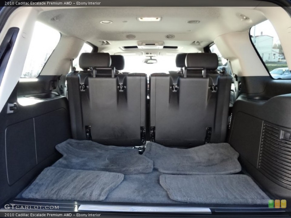 Ebony Interior Trunk for the 2010 Cadillac Escalade Premium AWD #75628455