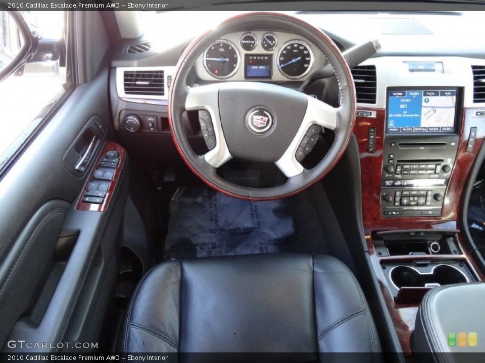 Ebony Interior Dashboard for the 2010 Cadillac Escalade Premium AWD #75628518