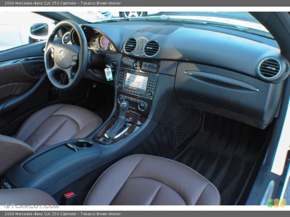 Tobacco Brown Interior Dashboard for the 2009 Mercedes-Benz CLK 350 Cabriolet #75631184