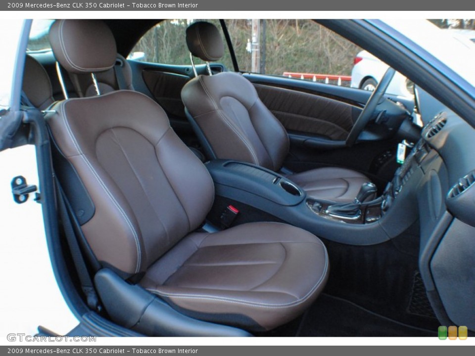 Tobacco Brown Interior Front Seat for the 2009 Mercedes-Benz CLK 350 Cabriolet #75631200