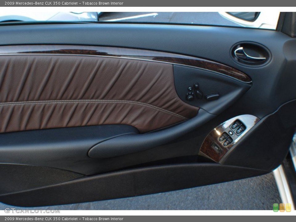 Tobacco Brown Interior Door Panel for the 2009 Mercedes-Benz CLK 350 Cabriolet #75631213