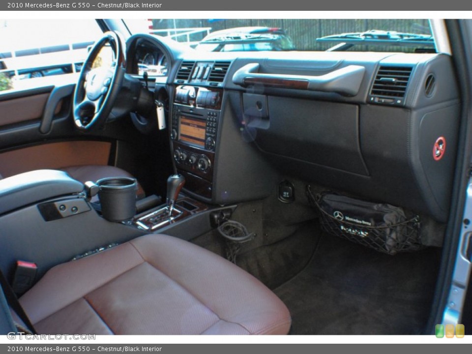 Chestnut/Black Interior Dashboard for the 2010 Mercedes-Benz G 550 #75632304