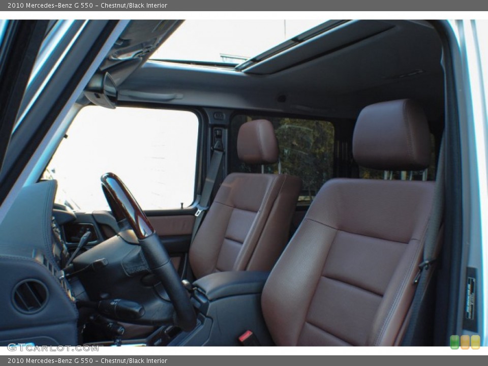 Chestnut/Black Interior Photo for the 2010 Mercedes-Benz G 550 #75632352