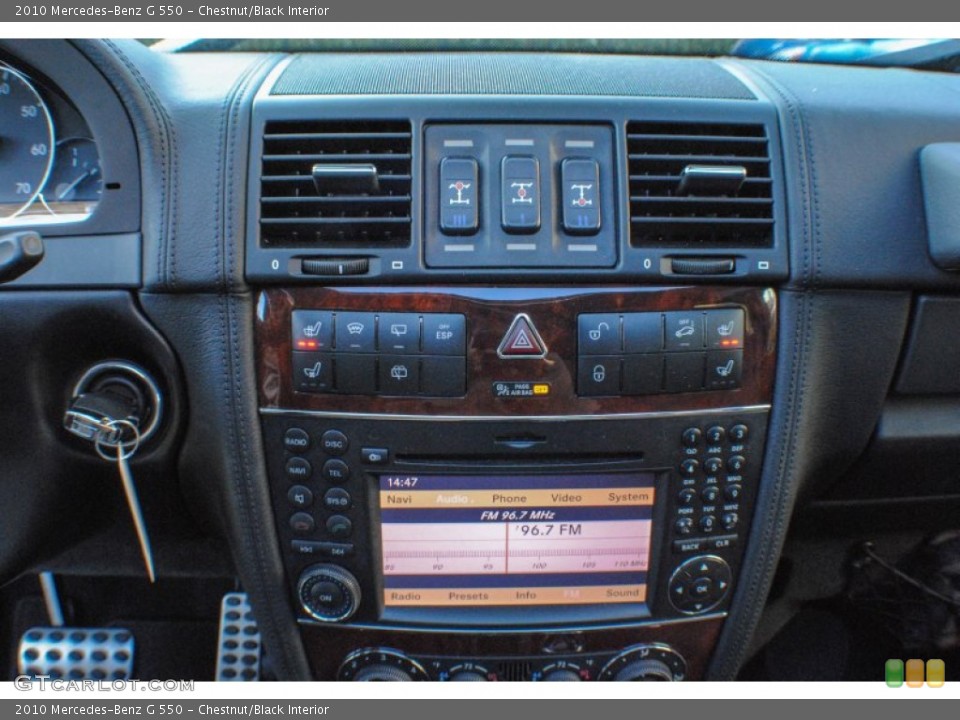 Chestnut/Black Interior Controls for the 2010 Mercedes-Benz G 550 #75632370