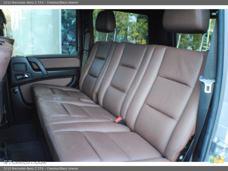 Chestnut/Black Interior Rear Seat for the 2010 Mercedes-Benz G 550 #75632465