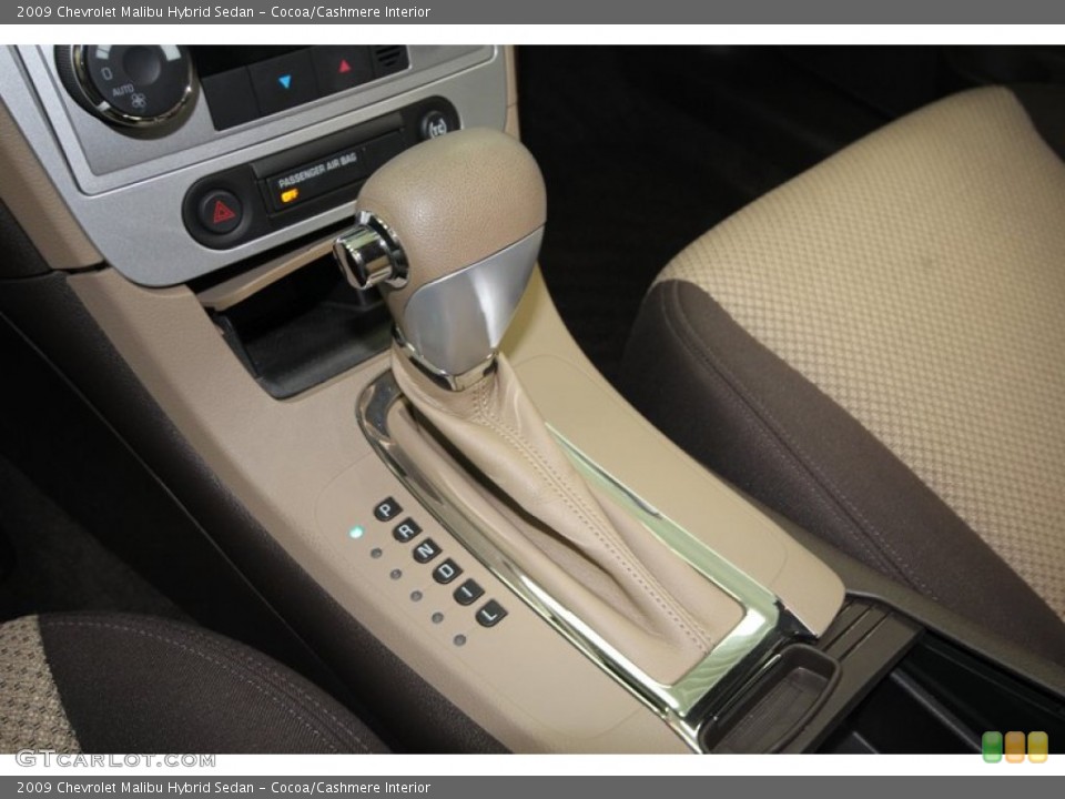 Cocoa/Cashmere Interior Transmission for the 2009 Chevrolet Malibu Hybrid Sedan #75632743