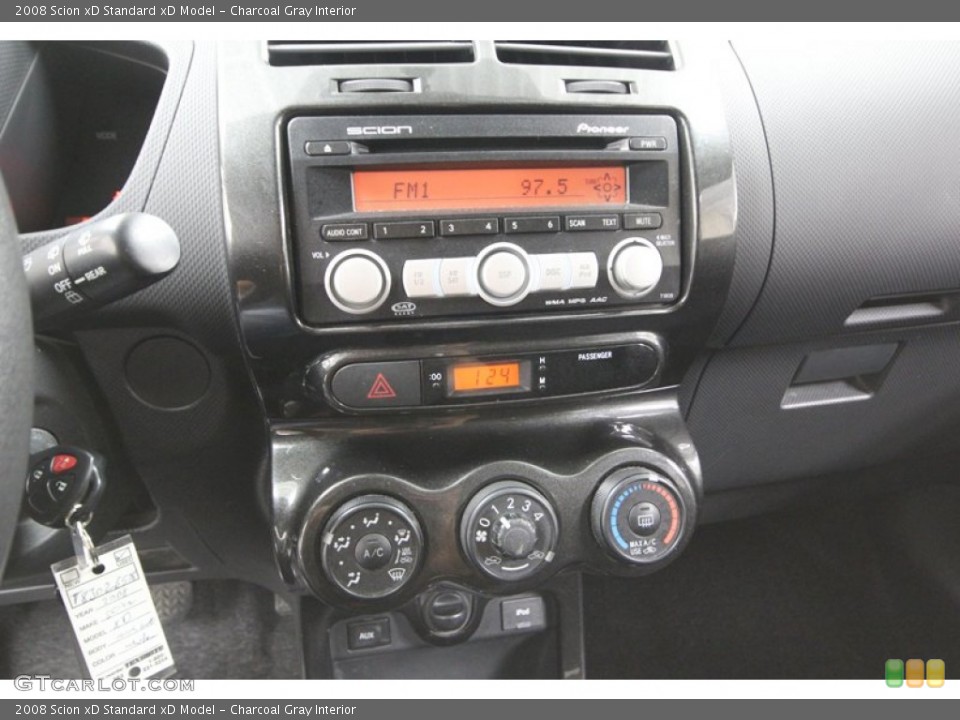 Charcoal Gray Interior Controls for the 2008 Scion xD  #75633444