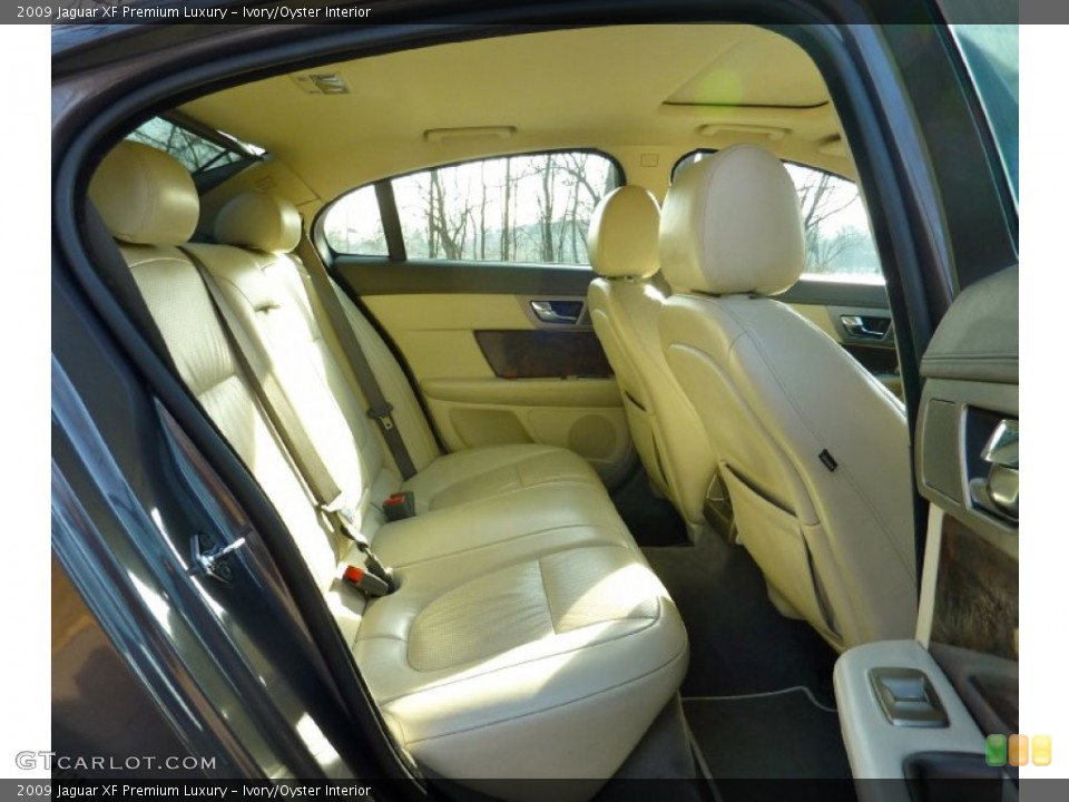 Ivory/Oyster Interior Rear Seat for the 2009 Jaguar XF Premium Luxury #75634361
