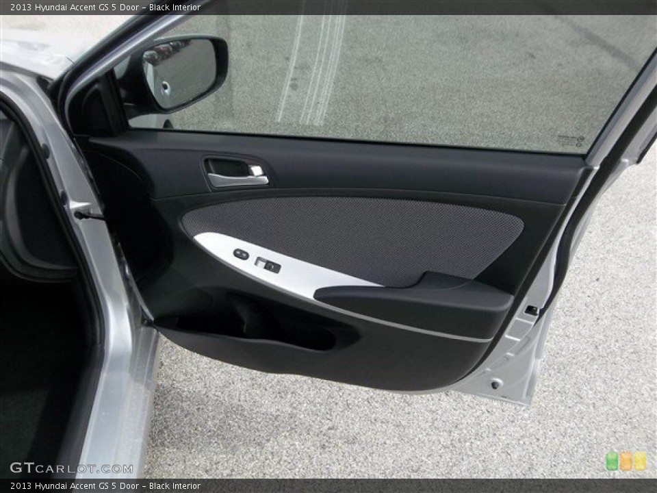 Black Interior Door Panel for the 2013 Hyundai Accent GS 5 Door #75634590