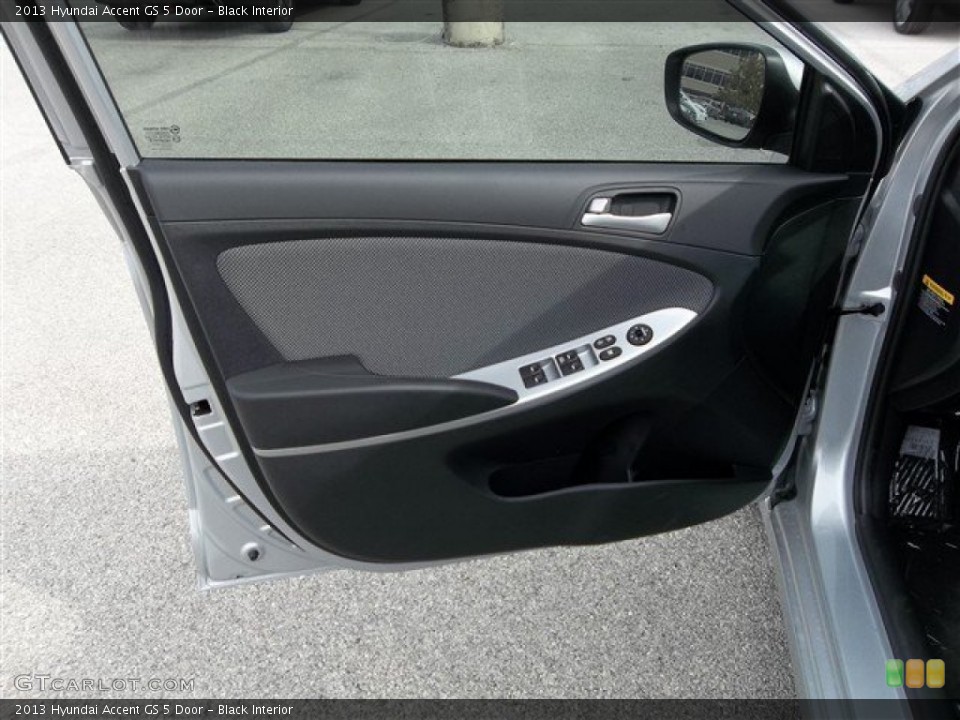Black Interior Door Panel for the 2013 Hyundai Accent GS 5 Door #75634647