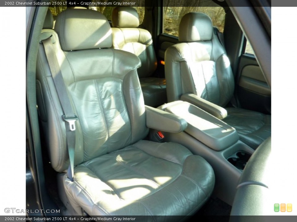 Graphite/Medium Gray Interior Front Seat for the 2002 Chevrolet Suburban 2500 LT 4x4 #75634878