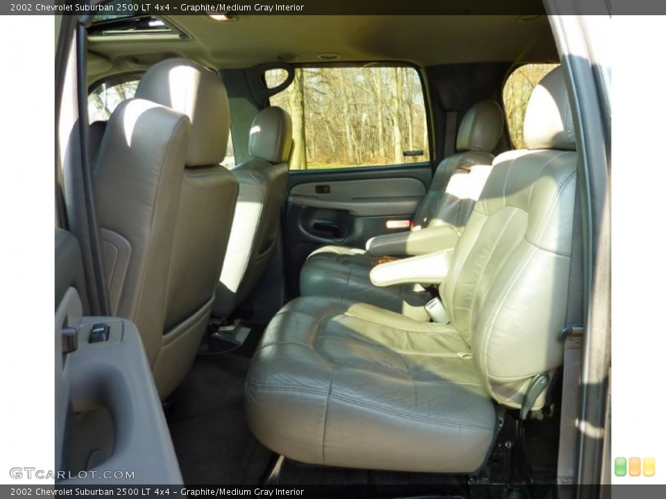 Graphite/Medium Gray Interior Rear Seat for the 2002 Chevrolet Suburban 2500 LT 4x4 #75634956