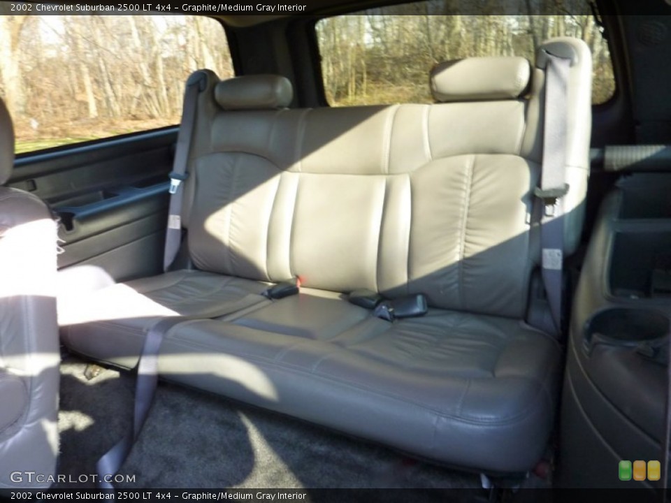 Graphite/Medium Gray Interior Rear Seat for the 2002 Chevrolet Suburban 2500 LT 4x4 #75634965