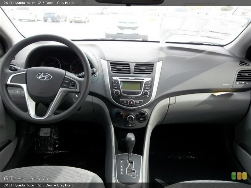 Gray Interior Dashboard for the 2013 Hyundai Accent GS 5 Door #75635133