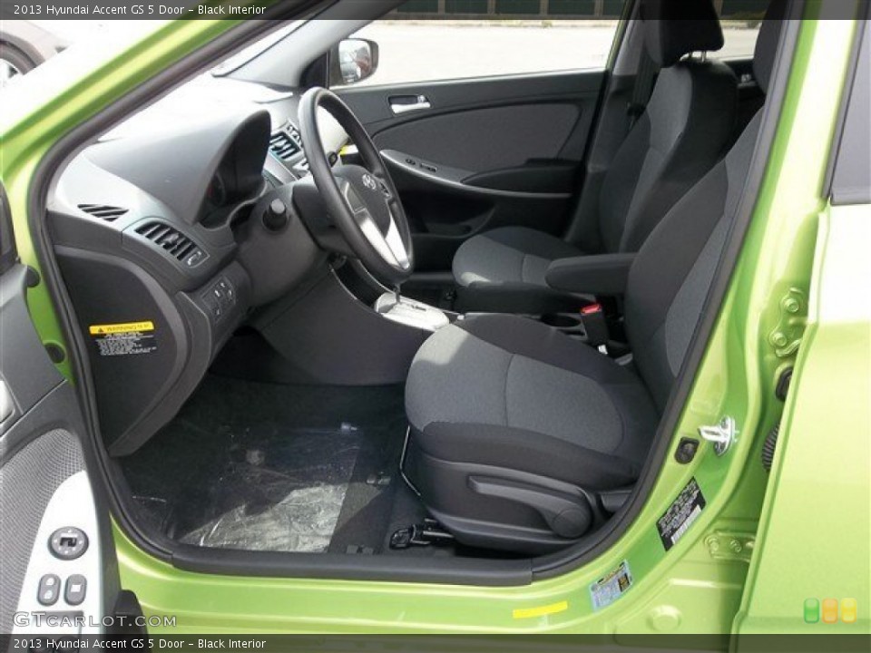 Black Interior Photo for the 2013 Hyundai Accent GS 5 Door #75635760