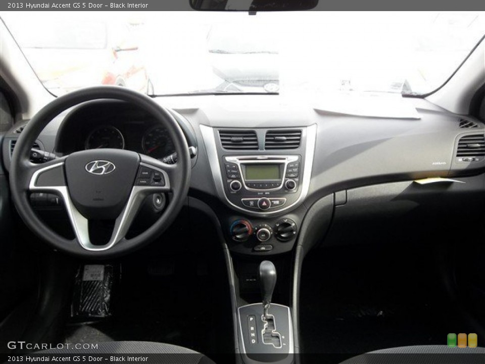 Black Interior Dashboard for the 2013 Hyundai Accent GS 5 Door #75635778