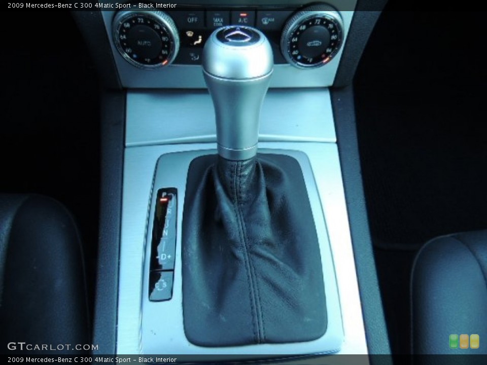 Black Interior Transmission for the 2009 Mercedes-Benz C 300 4Matic Sport #75636615