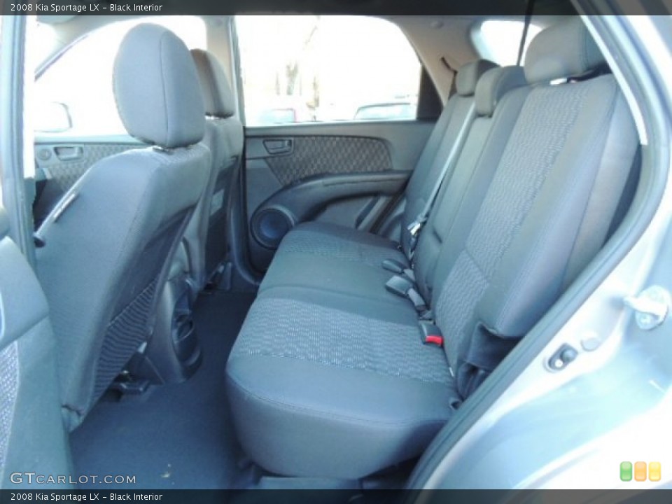 Black Interior Rear Seat for the 2008 Kia Sportage LX #75637291