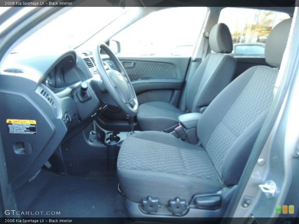 Black Interior Front Seat for the 2008 Kia Sportage LX #75637332